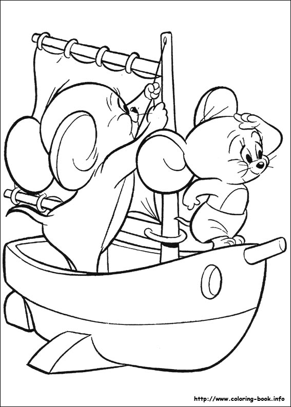 Tom and Jerry coloring picture